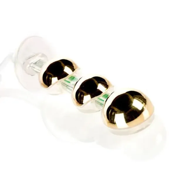 Sonde vaginale Optima 3 avec électrodes hémisphériques dorées – vue oblique